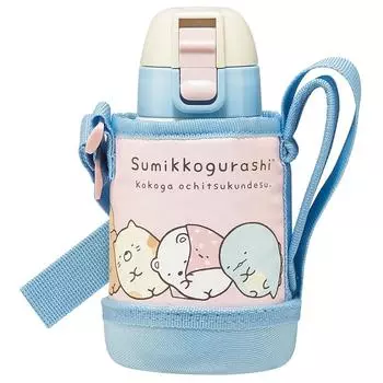 Бутылка для воды Skater 400 мл из нержавеющей стали Sumikkogurashi для детей с крышкой KSTCH4-A