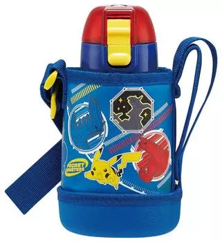 Бутылка для воды Skater 400 мл из нержавеющей стали Pokemon Kids с крышкой KSTCH4-A