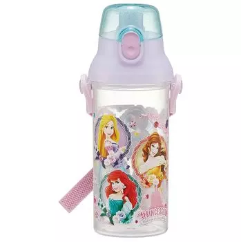 Бутылка для воды Skater 480 мл Disney Princess 24 Пластиковая прозрачная бутылка для детей Сделано в Японии PSB5TR-A
