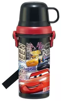Бутылка для воды Skater 480 мл с чашкой Disney Cars 23 Boys Children PSB5KD-A
