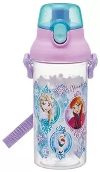 Бутылка для воды Skater Clear 480 мл Пластиковая прозрачная бутылка Сделано в Японии Disney Frozen 25 Girls PSB5TR Детская Детская