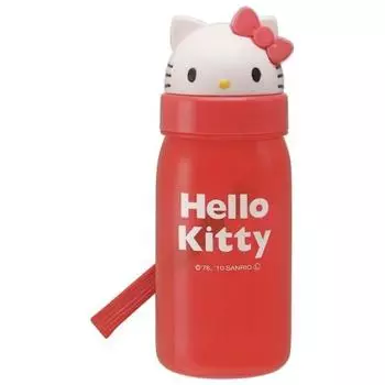 Бутылка для воды Skater Diecut с трубочкой 350 мл Hello Kitty PBS3ST