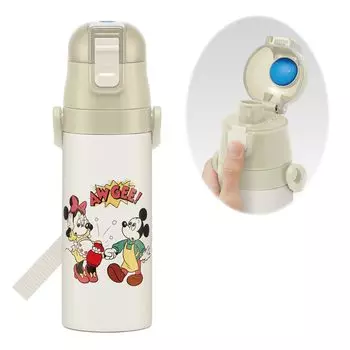 Бутылка для воды Skater Disney Mickey Mouse Friends Cooking 470 мл Бутылка для питья из нержавеющей стали для спорта и детей SDC4-A