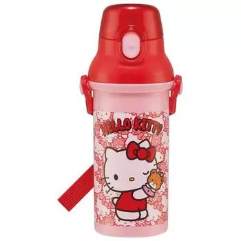 Бутылка для воды Skater Hello Kitty Ushiro Shiro Sanrio 480 мл Детская антибактериальная пластиковая детская легкая Сделано в Японии PSB5SANAG-A