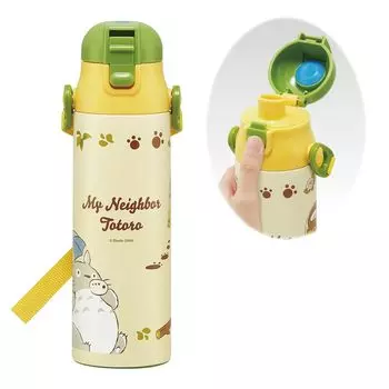 Бутылка для воды Skater из нержавеющей стали Water Direct My Neighbor Cat, легкая, для прохладной воды, для спорта, детская, питьевая, 580 мл, Тоторо, Автобус,