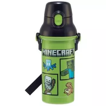 Бутылка для воды Skater Minecraft 480 мл Детская антибактериальная пластиковая Сделано в Японии PSB5SANAG-A