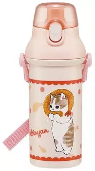 Бутылка для воды Skater Mofusand 480 мл, антибактериальный пластик, сделано в Японии, детская PSB5SANAG-A