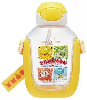 Бутылка для воды Skater One Push Straw с ремнем на плечо 780 мл Pokemon PDSH8DX