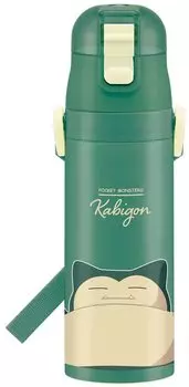 Бутылка для воды Skater Pokemon Snorlax 470 мл, спортивная бутылка из нержавеющей стали для детей SDC4-A