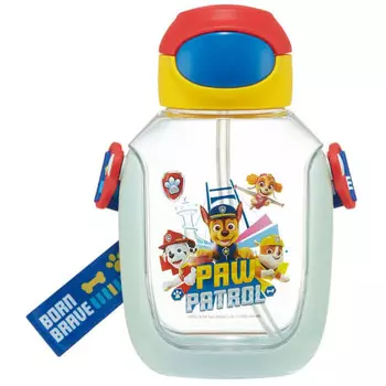 Бутылка для воды Skater с трубочкой 530 мл Paw Patrol 23 трубочки Бутылка для воды One Push для детей PDSH6DX-A