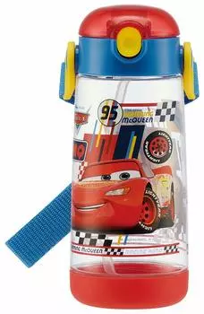 Бутылка для воды Skater с трубочкой, прозрачная бутылка Disney Cars 480 мл, для мальчиков, PDSH5, детская