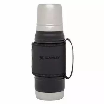 Бутылка для воды STANLEY Legacy, матовая черная, термоизоляционная, из нержавеющей стали, бутылка для воды, для использования на открытом воздухе, с гарантией, японская, 0,6 л 09842-005