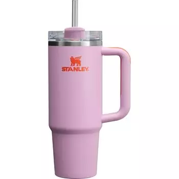 Бутылка для воды STANLEY Vacuum Quencher Amethyst 880 мл с холодной изоляцией, прочная, с соломенной крышкой, для летнего использования, подходит для мытья в посудомоечной машине, гарантия, японская H2.0 0,88 л (неподдельный аметист