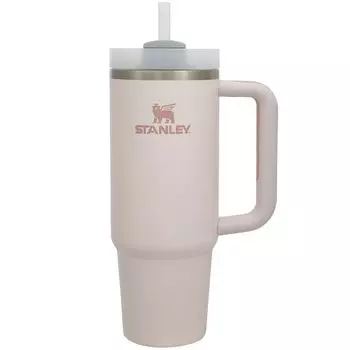 Бутылка для воды STANLEY Vacuum Quencher Rose Quartz, бутылка для воды из нержавеющей стали с холодной изоляцией, кружка с соломой, подходит для мытья в посудомоечной машине, гарантия