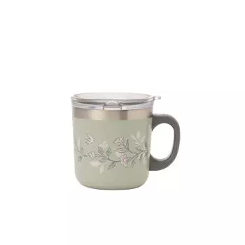 Бутылка для воды Tea AfternoonTea LIVING HS99 из нержавеющей стали с крышкой с цветочным рисунком зеленого цвета [Afternoon Living] Бутылка/кружка зелёный