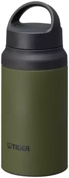 Бутылка для воды Tiger 400 мл с ручкой, легкая бутылка из нержавеющей стали, для альпинизма, осенних листьев, мха, леса MCZ-S040GZ