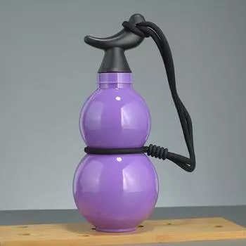 Бутылка для воды в китайском стиле для улицы, бутылка для питья в форме тыквы, для путешествий на открытом воздухе Purple No Stamp