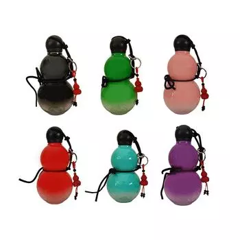 Бутылка для воды в стиле тыквы, ПК, 800 мл, изолированная, китайская, ретро, портативная, спортивная, для мужчин и женщин Green