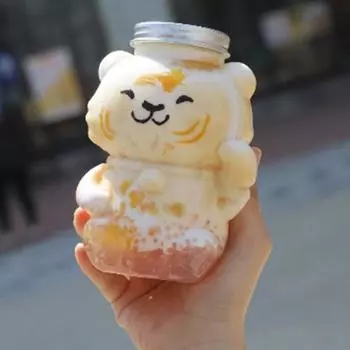 Бутылка для воды Yousheng 350 мл/500 мл с мультяшным эргономичным дизайном, кувшин для воды школьного класса, контейнеры для напитков, ежедневное использование 500ML B