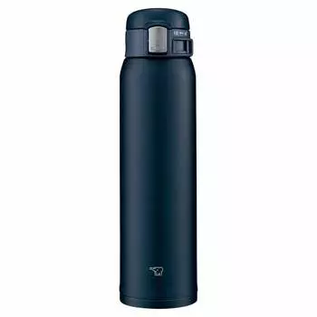 Бутылка для воды ZOJIRUSHI для питья [открывается одним нажатием], кружка из нержавеющей стали 600 мл, темно-синяя SM-SF60-AD