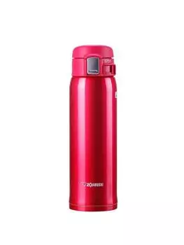 Бутылка для воды ZOJIRUSHI, кружка из нержавеющей стали, 480 мл, прозрачная, красная, легкая, тип SM-SA48-RW