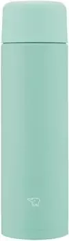 Бутылка для воды Zojirushi Mahobin 350 мл, винтовая кружка из нержавеющей стали, бесшовная, небольшая емкость, мягкий бирюзовый цвет, интегрированная прокладка и пятно, легко чистить