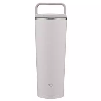 Бутылка для воды Zojirushi Mahobin Carry Tumbler объемом 400 мл с ручкой, пригодна для мытья в посудомоечной машине, бесшовная, только 2 точки ухода, прозрачно-серая SX-JS40-HM