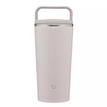Бутылка для воды Zojirushi Mahobin Carry Tumbler объемом 300 мл с ручкой, пригодна для мытья в посудомоечной машине, бесшовная, только 2 точки ухода, прозрачно-серая SX-JS30-HM