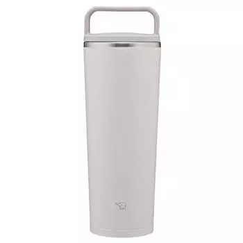 Бутылка для воды Zojirushi Mahobin Carry Tumbler объемом 400 мл с ручкой, пригодна для мытья в посудомоечной машине, бесшовная, только 2 точки ухода, прозрачно-серая SX-JS40-HM