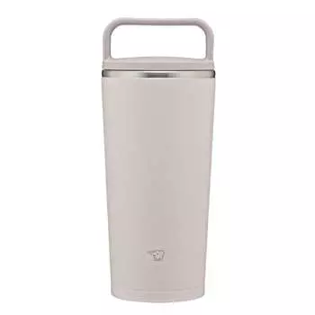 Бутылка для воды Zojirushi Mahobin Carry Tumbler объемом 300 мл с ручкой, пригодна для мытья в посудомоечной машине, бесшовная, только 2 точки ухода, прозрачно-серая SX-JS30-HM
