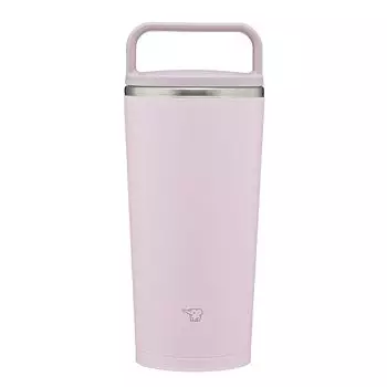 Бутылка для воды Zojirushi Mahobin Carry Tumbler объемом 300 мл с ручкой, пригодна для мытья в посудомоечной машине, бесшовная, только 2 точки ухода, пудрово-розовый SX-JS30-PM