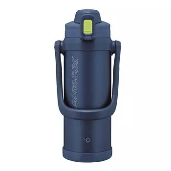 Бутылка для воды Zojirushi Mahobin Cool Bottle, большая емкость, спортивный кувшин, темно-синий, 2,06 л, SD-BE20-AD