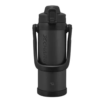 Бутылка для воды Zojirushi Mahobin Cool Bottle, большая емкость, спортивный кувшин, черный, 2,06 л, SD-BE20-BA