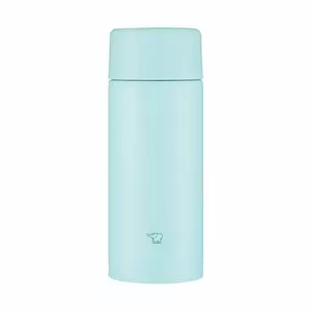 Бутылка для воды ZOJIRUSHI с винтовой кружкой из нержавеющей стали, бесшовная, мятно-синяя, 0,36 л SM-ZA36-AM