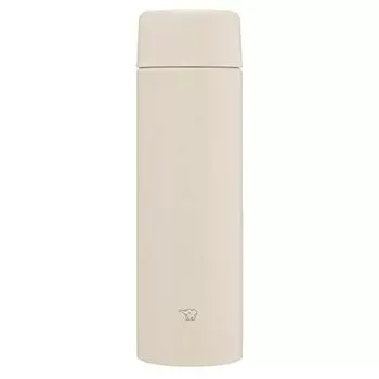 Бутылка для воды Zojirushi SM-ZB48-CM, бесшовная, 16,9 жидких унций (480 мл), Винт, кружка из нержавеющей стали, песочно-бежевый, встроенная шайба, легко моется, 2 шт.