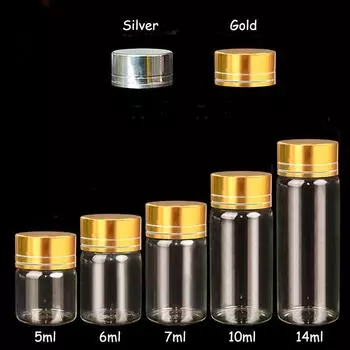 Бутылка добрых пожеланий, пустая банка для образцов, пустые флаконы для хранения, пробковая пробка, мини-прозрачное стекло, подвески «сделай сам», 5-14 мл, украшение для дома 22*30mm серебряный