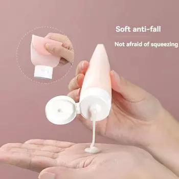 Бутылка-дозатор 60 мл, гель для душа, лосьон для умывания, бутылочка-диск, дезинфицирующее средство для рук, откидная крышка, солнцезащитный крем, дорожный шланг