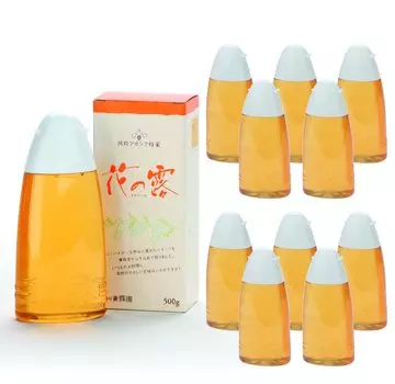 Бутылка Flower Dew Kitchen Акация 500 г x 10 бутылок Value Bushu Bee Garden Honey Honey Чистый мед (Чистый мед)