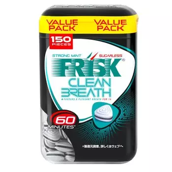 Бутылка FRISK Kracie Clean Breath с сильным ароматом мяты x5 белый