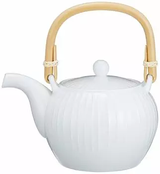 Бутылка глиняная Hakusan Pottery белая 650 мл из белого фарфора, стоячая линия, HAKUJITATESUJI, посуда Hasami, сделано в Японии (Прибл.) 1211см