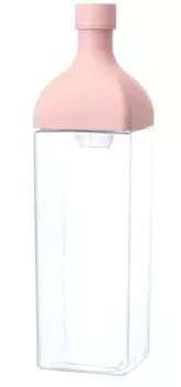 Бутылка HARIO Kirk Bottle 1200 мл дымчато-розовый смоляной вертикальный и горизонтальный кувшин с ситечком для чая, сделано в Японии KAB-120-SPR розовый