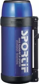 Бутылка из нержавеющей стали Peacock с горлышком Marie Blue (Широкий тип) 1.15л АРТ-120