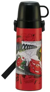 Бутылка из нержавеющей стали Skater 2WAY 600 мл с чашкой Бутылка для воды Disney Cars STGC6-A