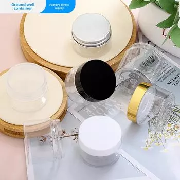 Бутылка из прозрачного ПЭТ-пластика с широким горлом, 47 зубцов, 30 г, банка для крема, 50 г, упаковочный материал для средств по уходу за кожей.