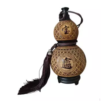 Бутылка из тыквы для китайского вина для питья и декоративного использования в различных условиях 0.5kg withoutPattern