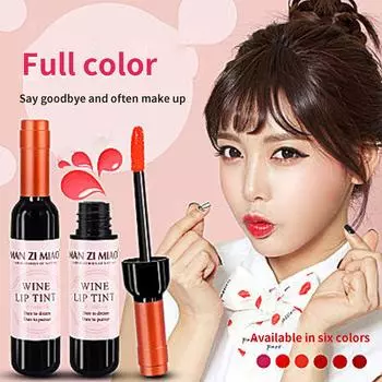 Бутылка красного вина Lip Glaze Lip Liquid Блеск для губ не прилипает к чашке 7 мл One size