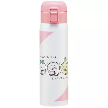 Бутылка-кружка Skater 480 мл Термо/холодная бутылка для воды из нержавеющей стали Chikawa One Touch Open STOT5-A