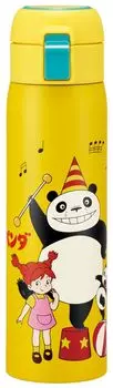 Бутылка-кружка Skater Pandako Panda 480 мл, термос из нержавеющей стали, открывающийся одним нажатием, термо/холодный STOT5-A