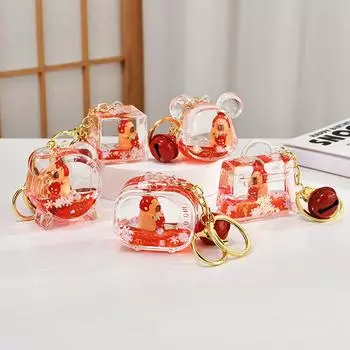 Бутылка масла Capibara, настольные украшения, подарки, акриловая бутылка Quicksand, брелок, сумка, подвеска, аксессуары D