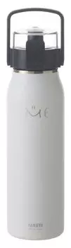 Бутылка ME Me, белая бутылка для воды, белая, 1000 мл, бутылка из нержавеющей стали, детский прохладный ремень на плечо [Официальный Takeya] 1,0 л TAKEYA… белый